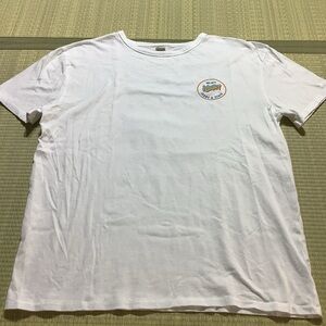 Mugsy Jeans And Stuff White Logo Crewneck Cotton T-Shirt Mens Medium